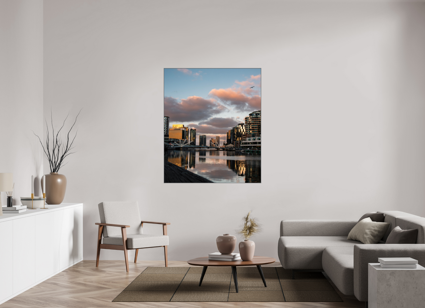 47 x 55.6″, Acrylic Glass Mount Option Still Waters