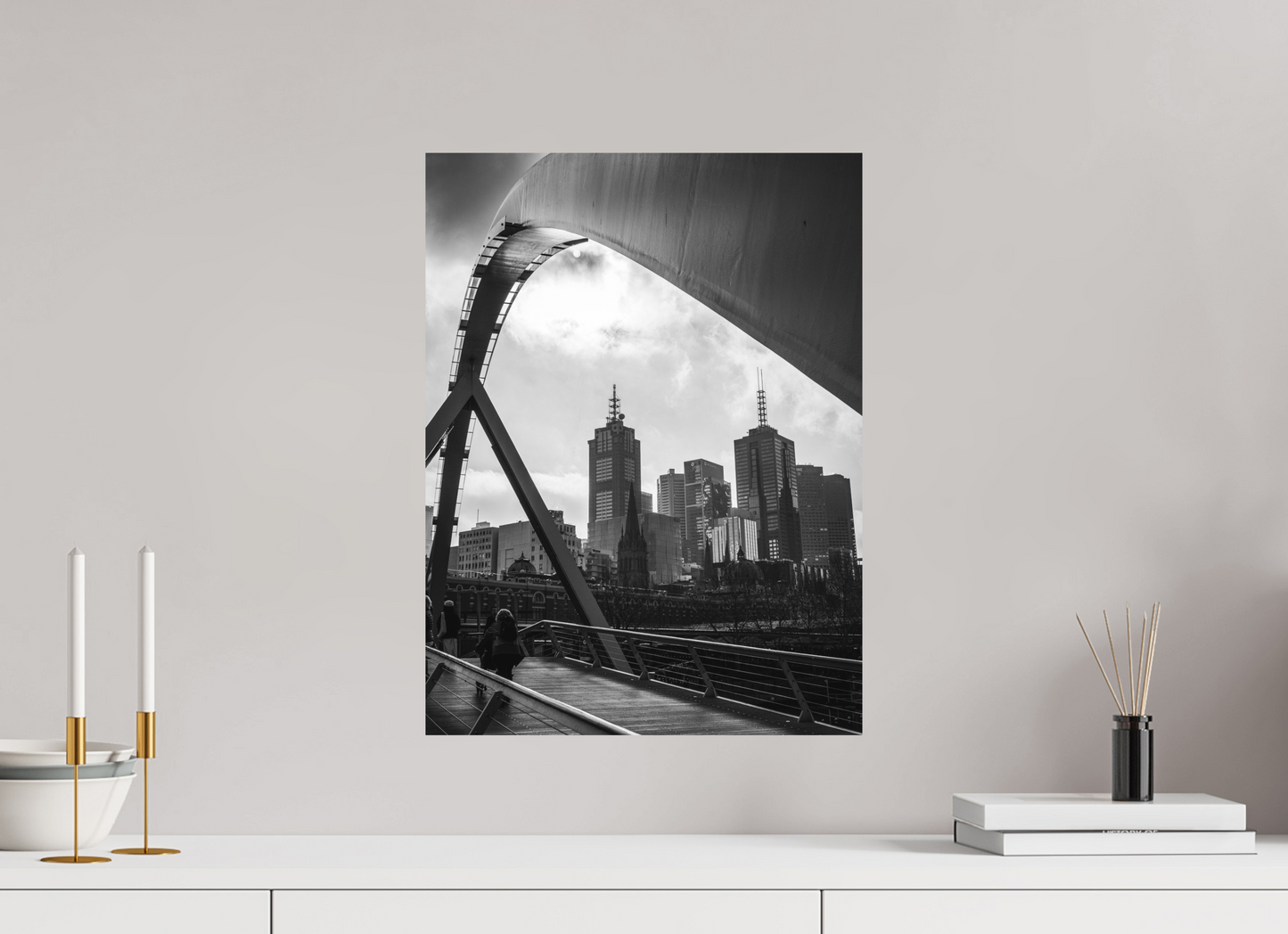 15 x 20″, Aluminum Dibond - Matte Urban Arc