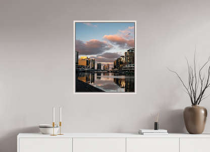 24 x 28.4″, Floater Frame Glass Still Waters