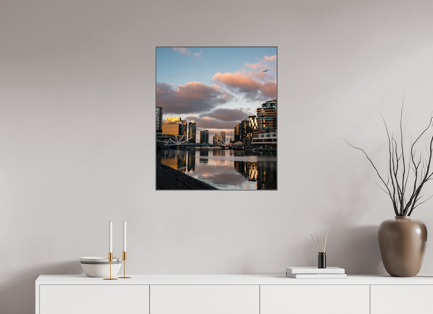 24 x 28.4″, Acrylic Glass Mount Option Still Waters