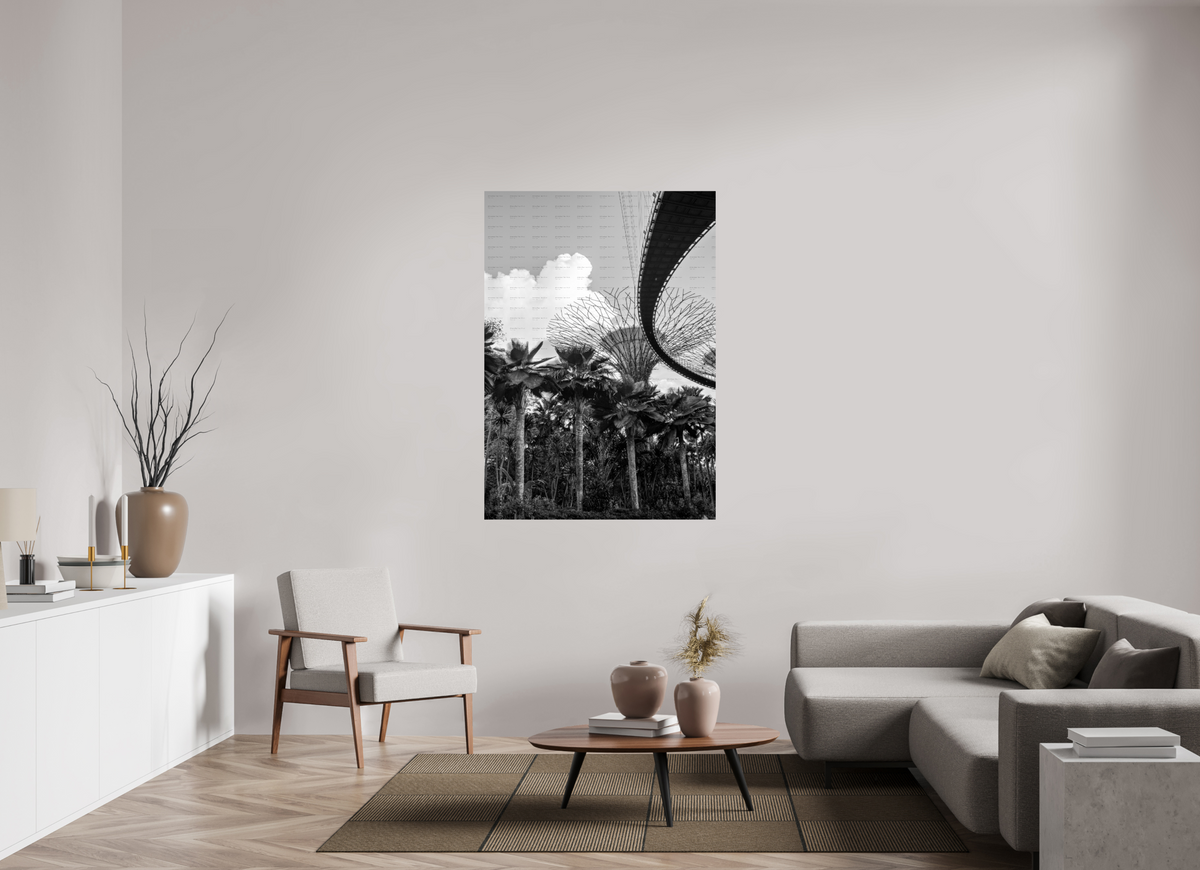 40 x 56.8″, Fine Art Baryta Paper (BW) Branches of Steel